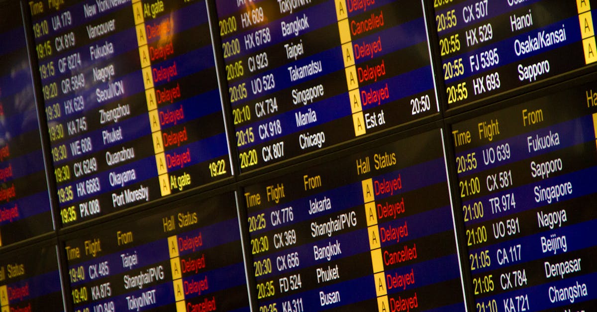 How to handle flight cancellations and delays while traveling