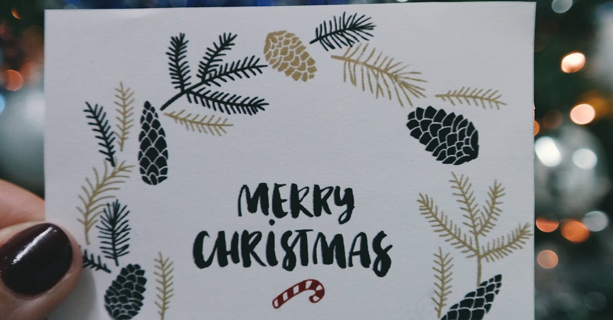 What to say in a Christmas card - Christmas card