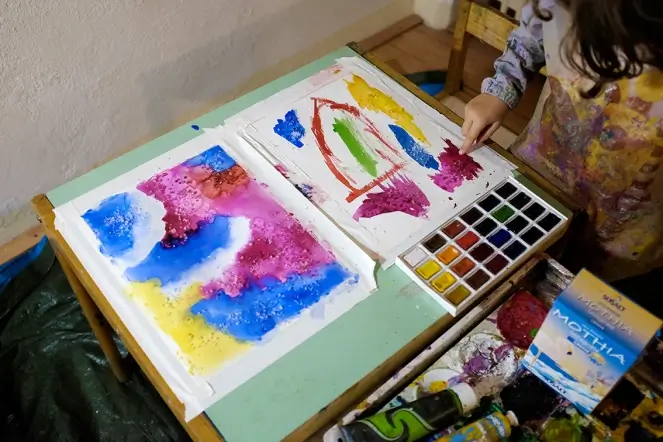 تقنيات الرسم بالألوان المائية