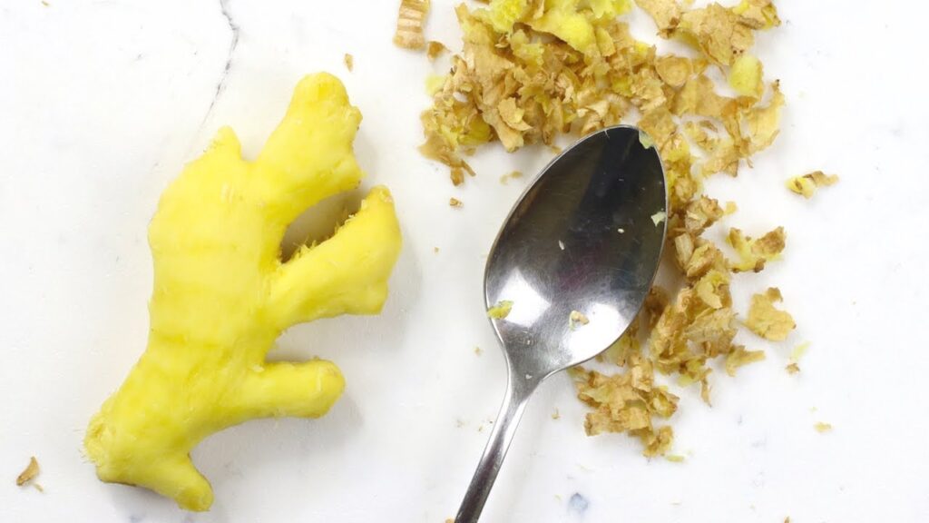 طريقة تقشير الزنجبيل